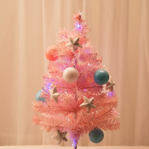 민화샵  크리스마스 미니트리 60cm 핑크