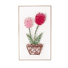 스트링아트 튤립 꽃 화분 만들기 - 1인세트